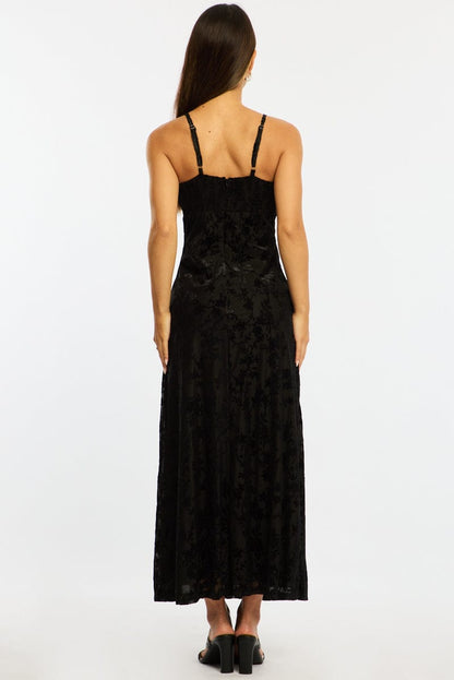 Black Midi Dress Strappy