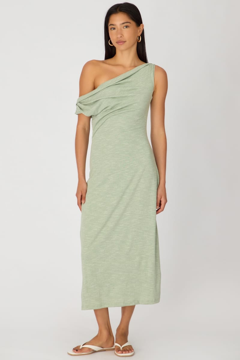 Green Off Shoulder Dress